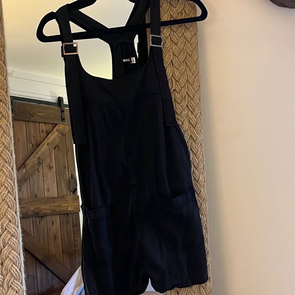 BDG Urban Outfitters black Nicki shortalls